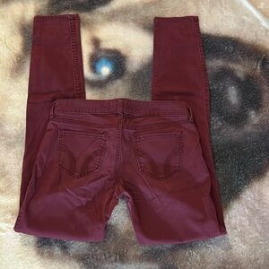 Maroon Hollister Jeggings Size 1